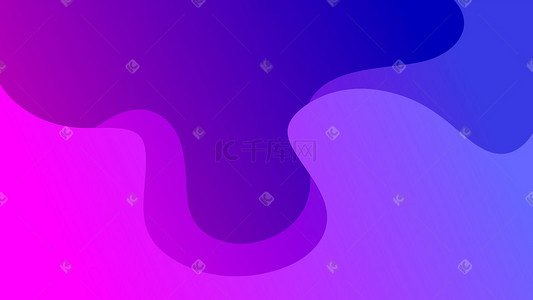 电背景插画图片_蓝紫色系科技感波浪背景科技