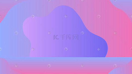 电音背景插画图片_蓝紫色系科技感波浪背景科技