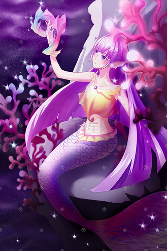 十二星座双鱼座插画