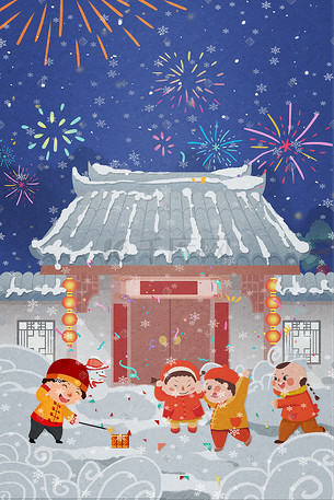 孩子古风插画-孩子古风配图-千库网