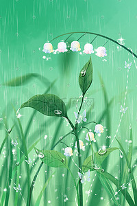 春天萌芽插画图片_节气雨水春天春季植物