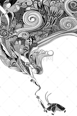 中国风国潮少数民族苗族吹芦笙创意插画