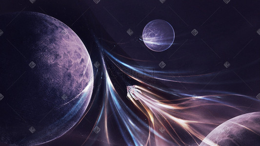 行星行星插画图片_星空宇宙太空行星科幻航空科技