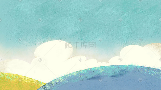 大暑海报设计插画图片_夏天立夏阳光灿烂设计海报