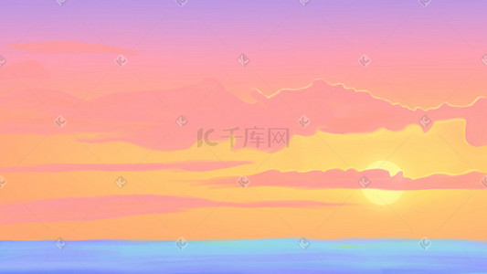 梦幻浪漫治愈大海天空风景