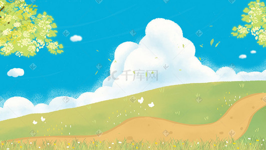 出游季出游季插画图片_小清新春天出游旅游季