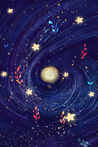 未来宇宙卡通手绘背景图片大全-高清卡通手绘图片下载-第3页-千库网