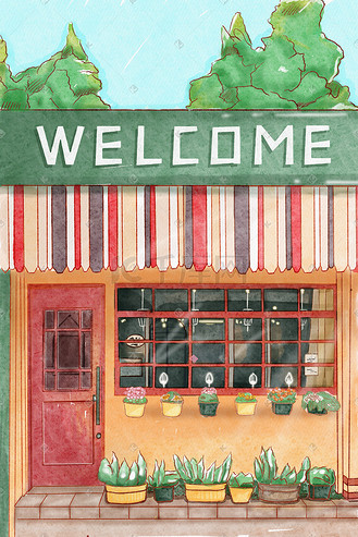 咖啡厅插画图片_咖啡厅插画设计图片素材大全-千库网