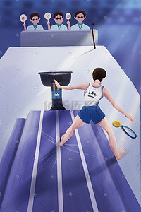 金牌阿姨插画图片_东京奥运会体操比赛热点事件