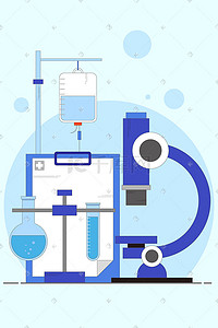 医疗器械扁平矢量插画科普