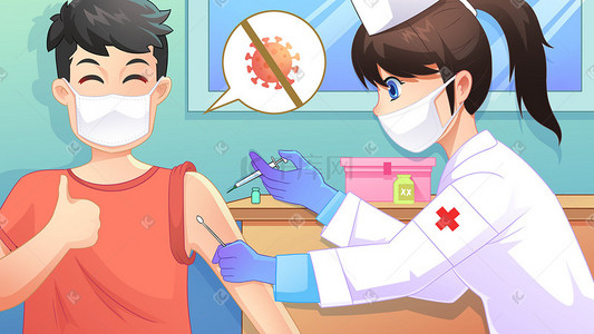 科普疫情防疫流感打疫苗安全防疫护士新冠疫苗
