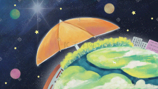 国际臭氧层保护日之伞保护地球