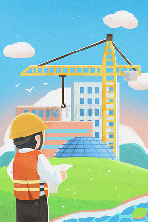 工地插画-工地配图-千库网