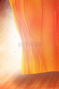 后台icon插画图片_喜庆舞台红色幕布后台出场新年欢庆场景