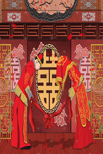 婚礼结婚中国风古风拜堂成亲