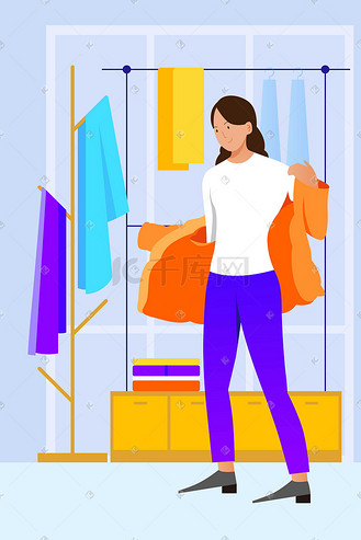 天冷添衣图片素材_矢量冬日保暖插画