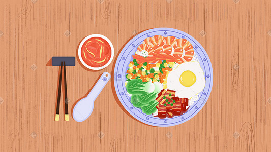 鸡蛋插画图片_扁平美食食物吃饭饮食