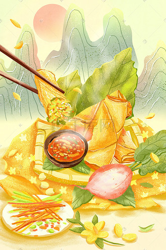 春天美食青团