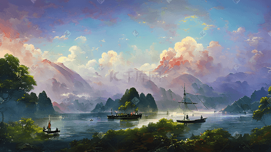 重振江湖插画图片_史诗故事游戏大场景