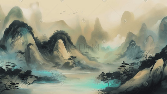 中国古典意境山水画