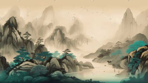 中国古典意境山水画