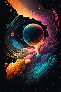 航空小图标插画图片_航空航天宇宙星球插画