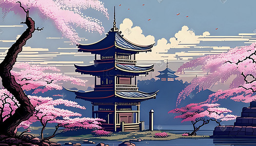 建筑古风唯美治愈重庆阳光山水古楼植物花卉下雪中的古楼红色城墙大雨