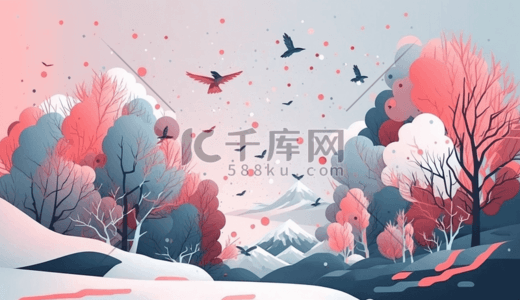 创意简约中国风插画图片_创意中国风国潮风简约插画