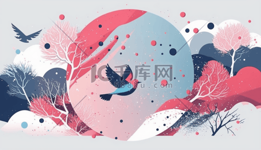 国潮简约插画图片_创意中国风国潮风简约插画