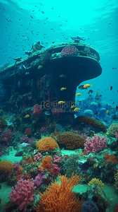 海底海洋世界冒险旅行潜艇