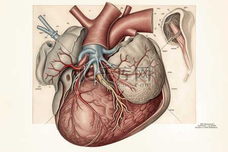 人体构造器官图数字艺术