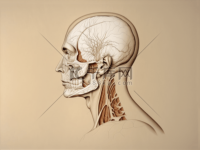 人体骨骼解剖插图