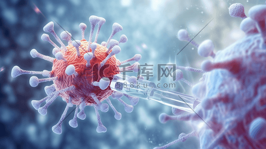 冠状病毒表现插画图片_疫苗注射预防病毒感染的插画