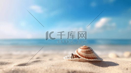 海边椰子树沙滩插画图片_沙滩夏天海边椰子树海滩自然美景