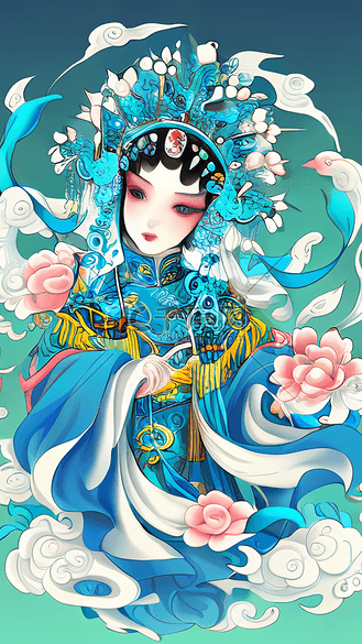 中国风中国戏剧人物