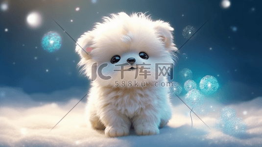 微信喇叭表情插画图片_毛绒质感3D动物有表情的狗狗