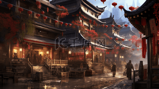 中国古代建筑和古代商业街