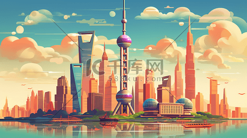上海城市特色景点建筑