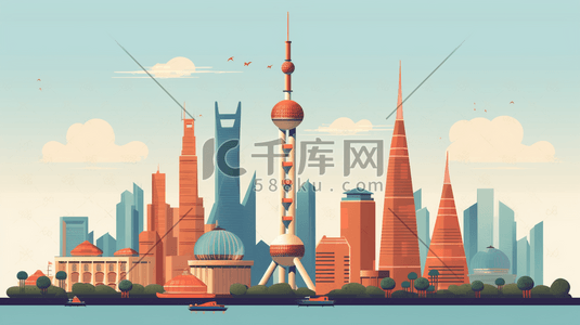 上海城市特色景点建筑