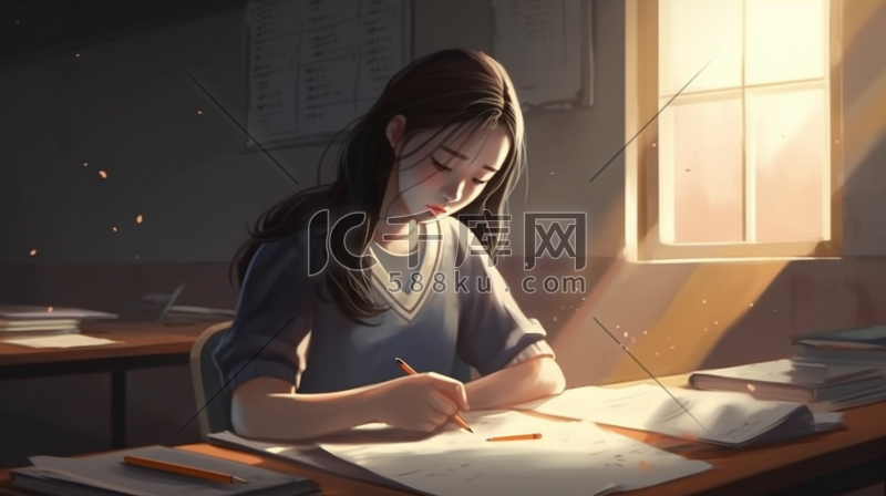 写字插画-写字配图-千库网