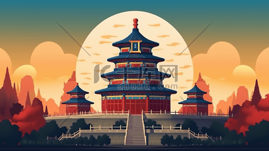 中国北京天坛天地坛