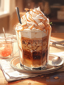 夏天饮料巧克力冰咖啡奶昔4