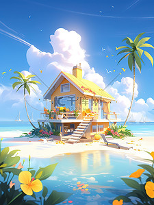 海边可爱的小房子度假出游11