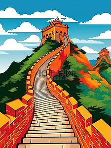 北京旅游插画图片_北京旅游旅行景点插画15