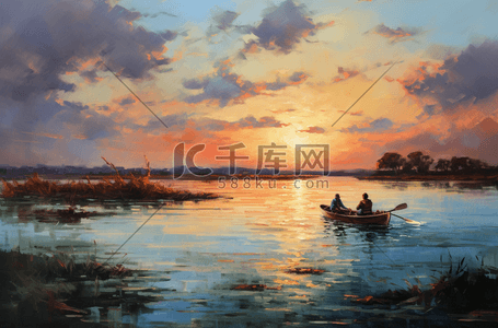 请勿停泊插画图片_夏天宁静的海湾里的船只