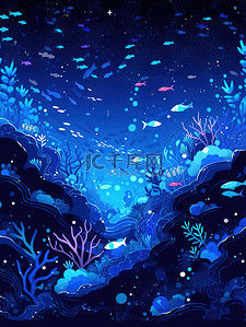 水下星空的奇妙景象宁静的深海5