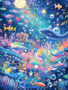 奇妙海底世界海洋生物植物17
