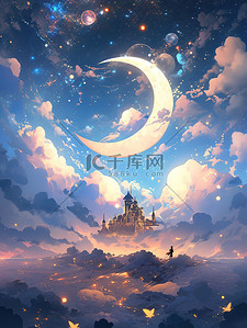 梦幻之夜星星和月亮13