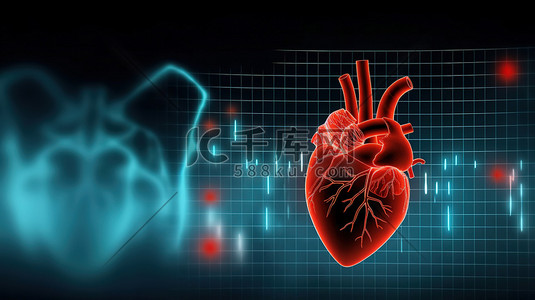 心电图人类心脏背景11