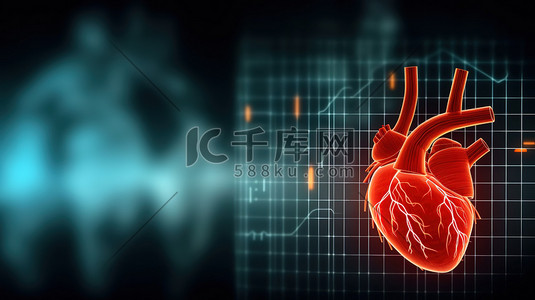 心电图人类心脏背景8